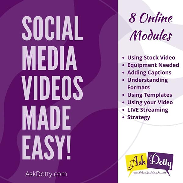 Social Media Videos Course Graphic