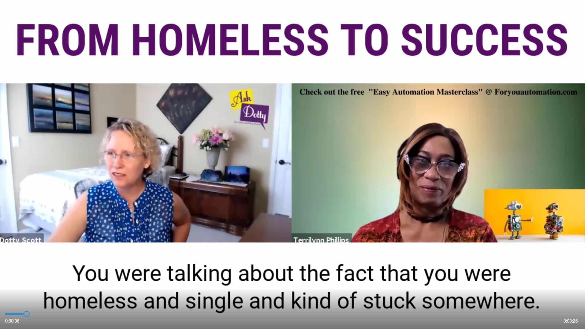 From Homeless To Success